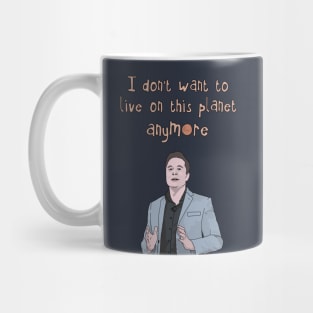 Elon Musk "I Don't Want to Live on This Planet Anymore" SpaceX Tesla Mug